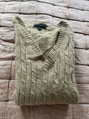 J.Crew cable knit wool blend Sweater size S
